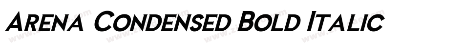 Arena Condensed Bold Italic字体转换